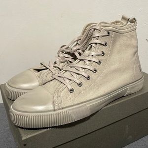 All Saints Cream High-Top Sneakers